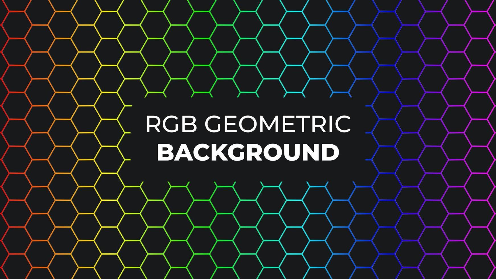 RGB HEXAGON BACKGROUND vector