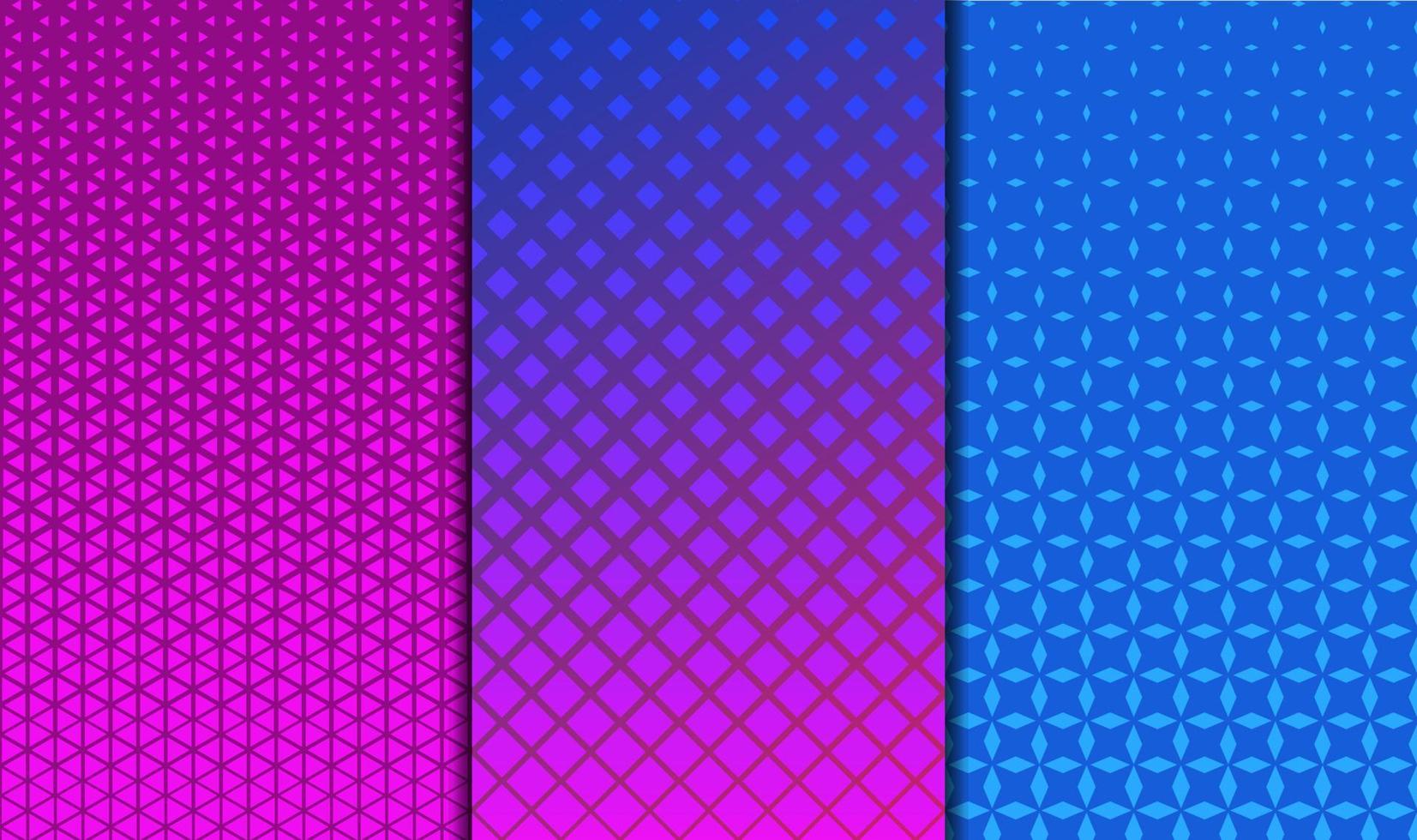 Geometric patterns backgrounds vector