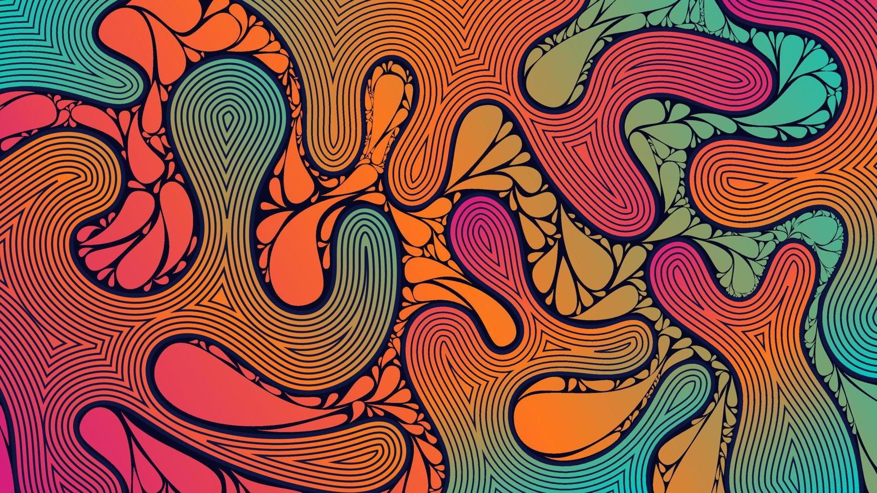 Abstract trippy background Free Vector