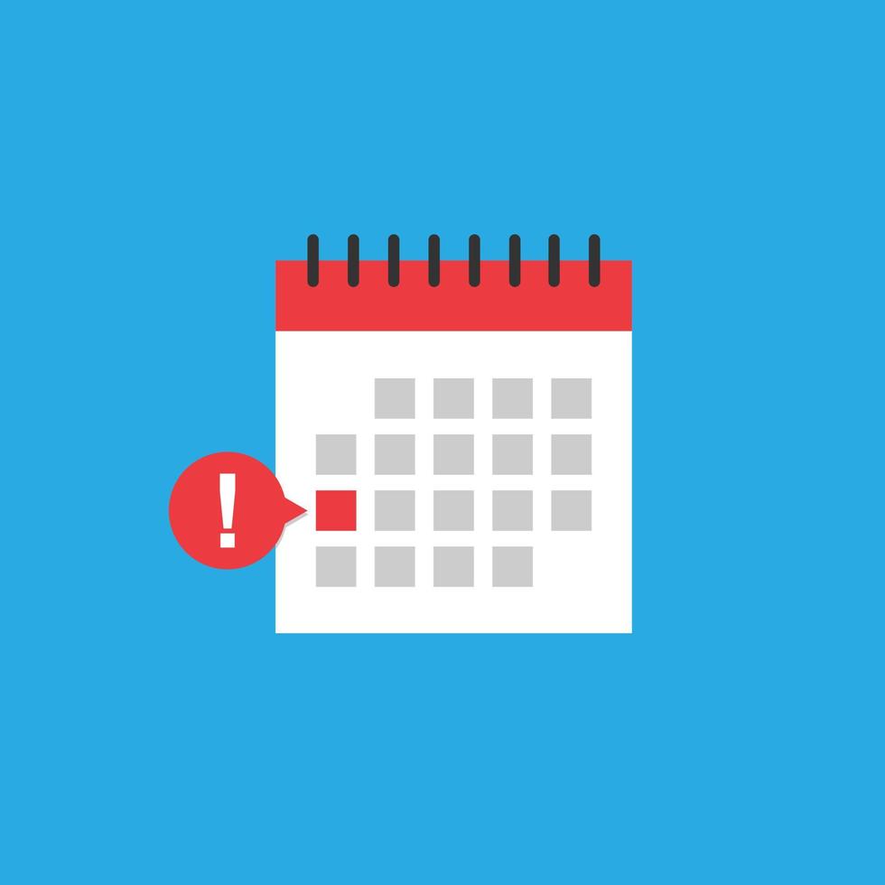 Calendar icon. Mark the date, holiday, important day concepts. vector