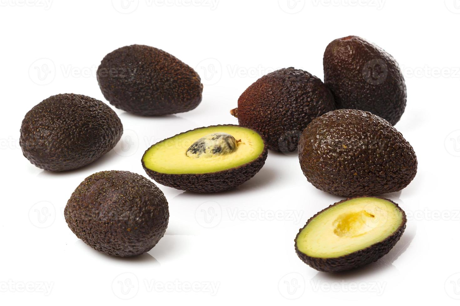 Pile of small avocados photo