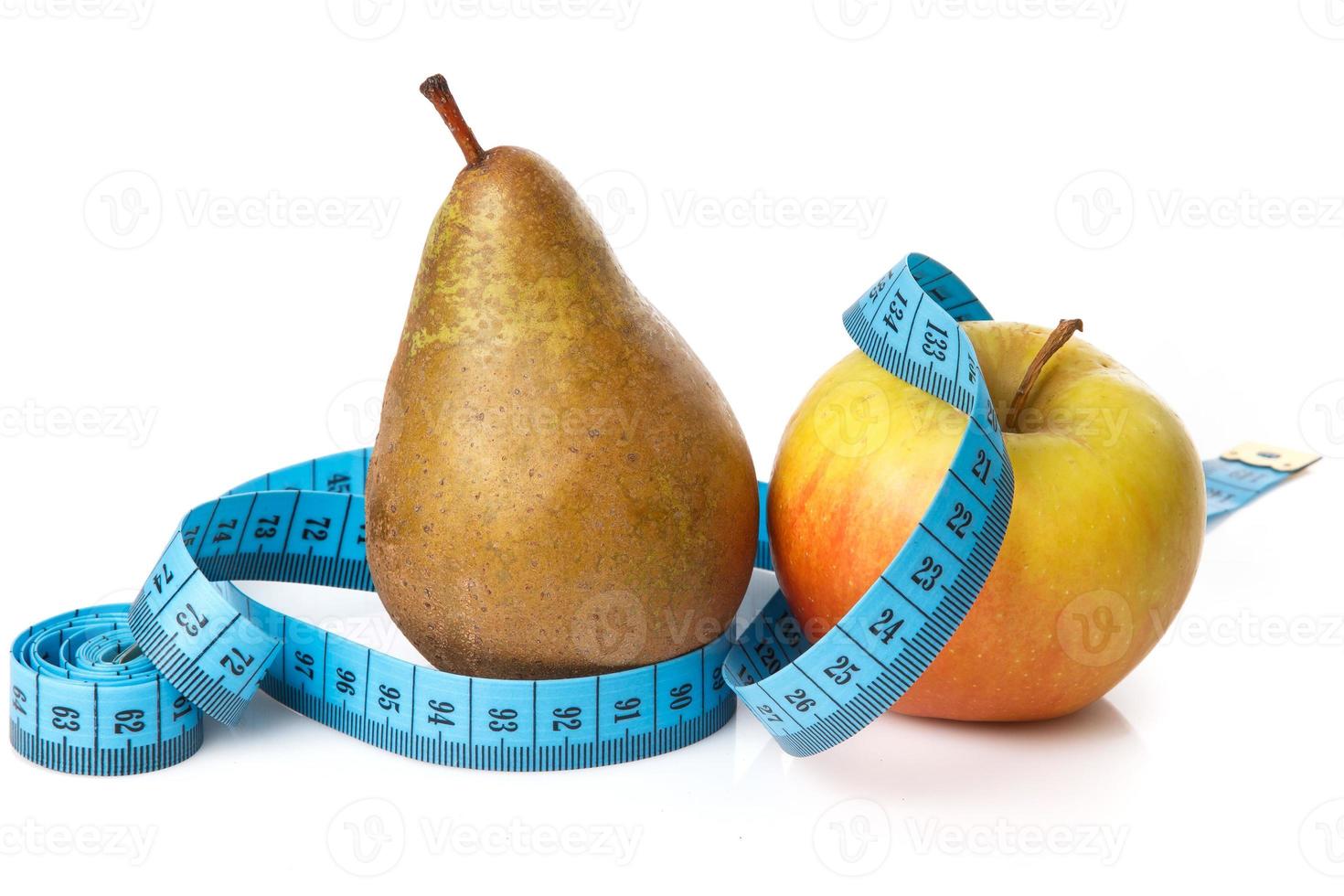 Fruits and measure tape photo