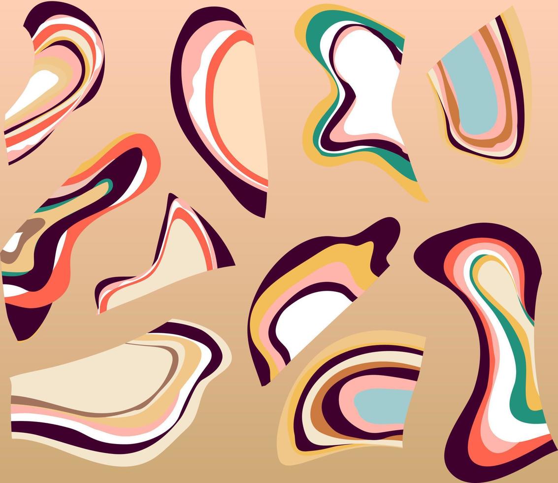 multicolor cutout pieces pattern, perfect for fabrics and decoration vector