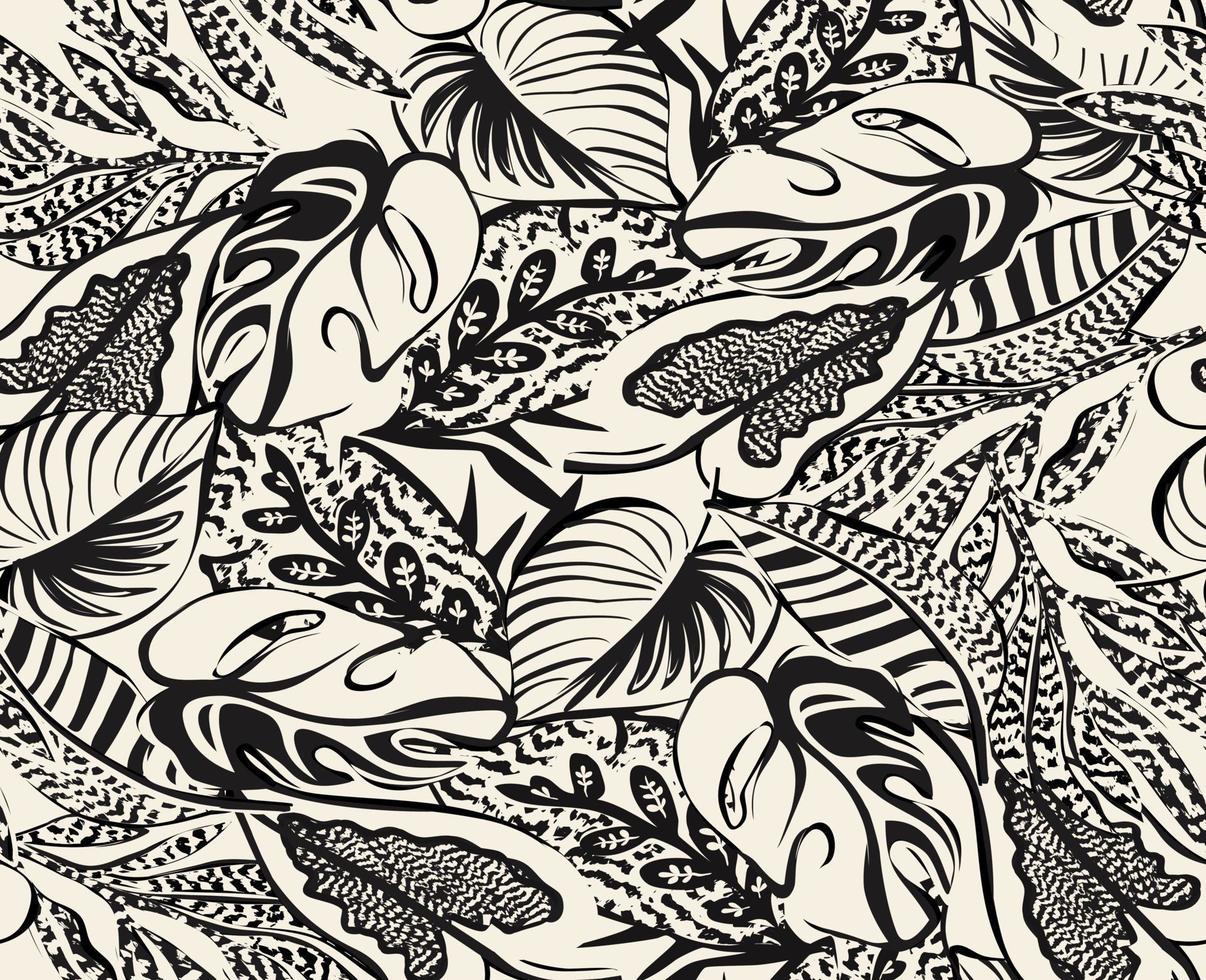 tropical leaves pattern perfect for decoration and textiles 7749859 ...