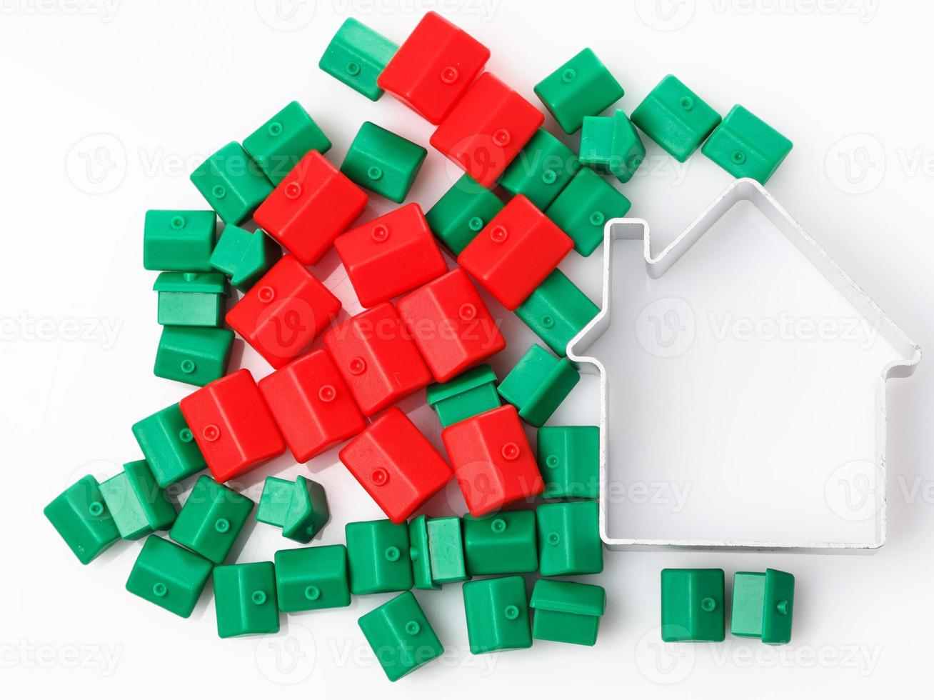 Small toy houses photo