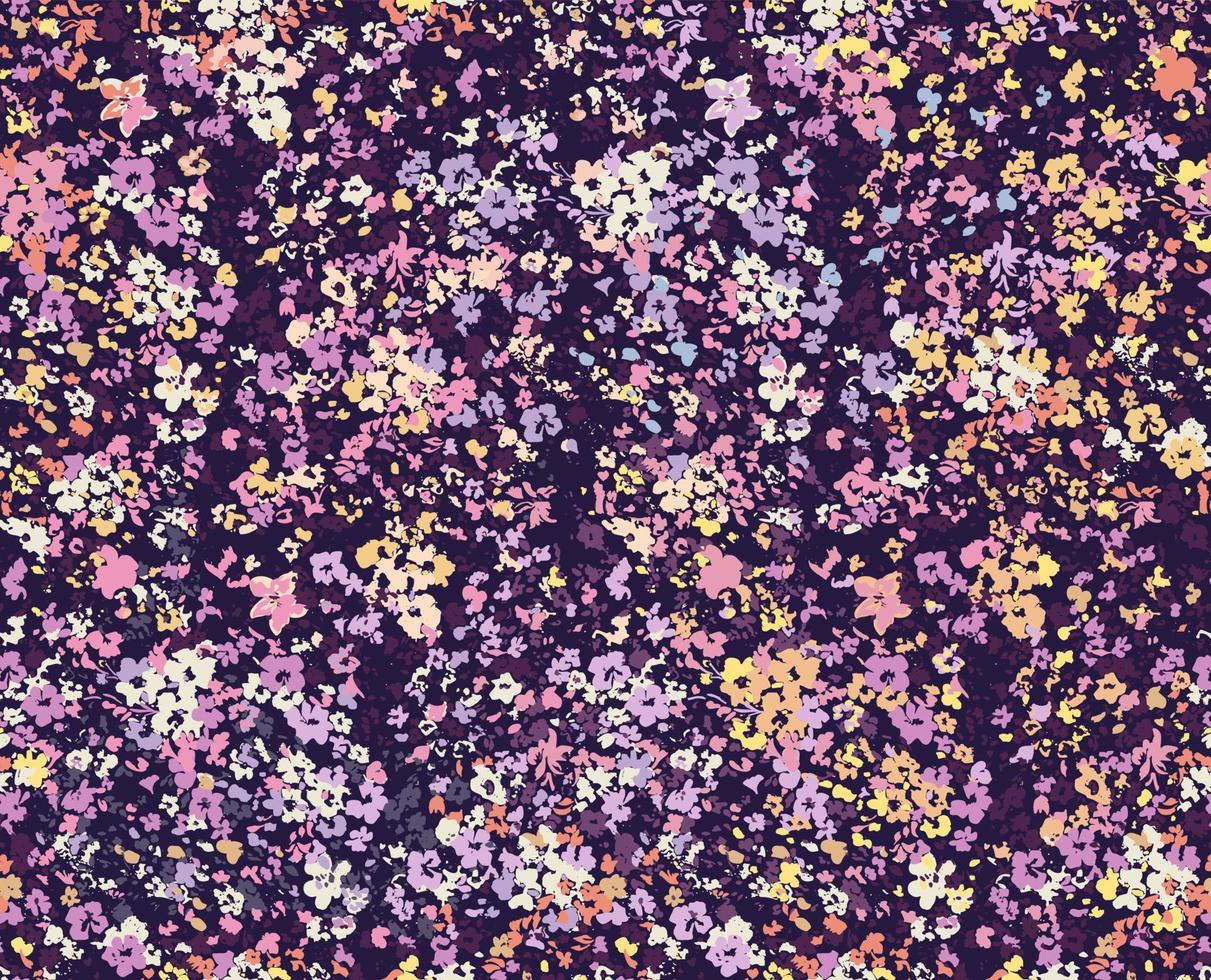 Floral liberty pattern. Plant background for fashion, tapestries, prints. Modern floral design perfect for fashion and decoration vector