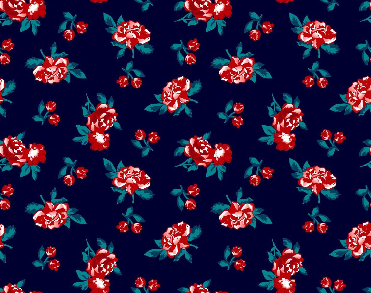 Floral liberty pattern. Plant background for fashion, tapestries, prints. Modern floral design perfect for fashion and decoration vector