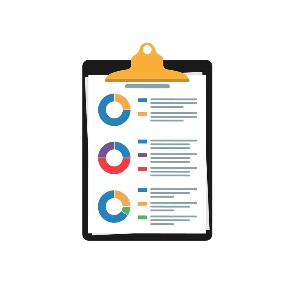 icono de vector de investigación de auditoría, análisis de datos de informes financieros, concepto de análisis de contabilidad con gráficos y diagramas.