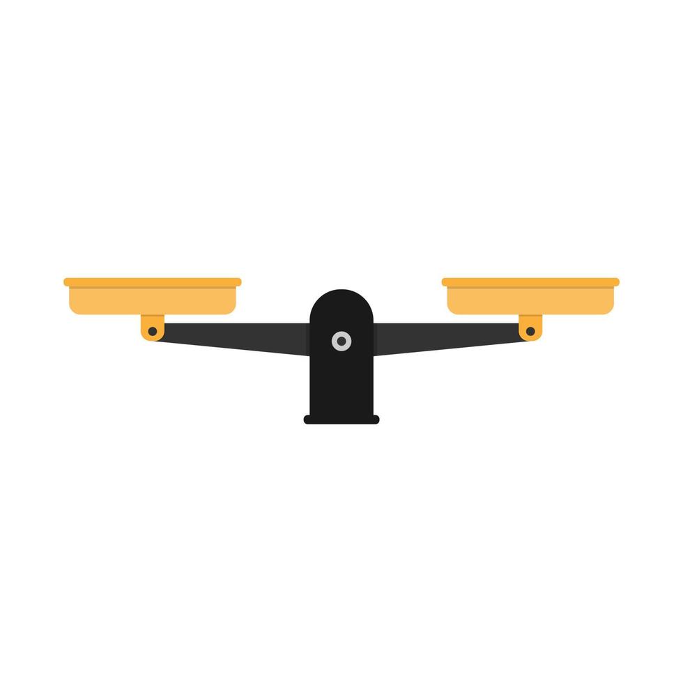 two scales in flat style. vector