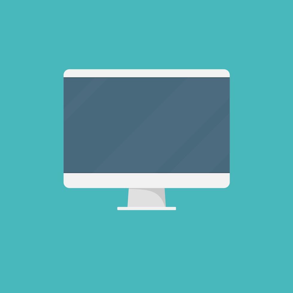 monitor flat icon vector