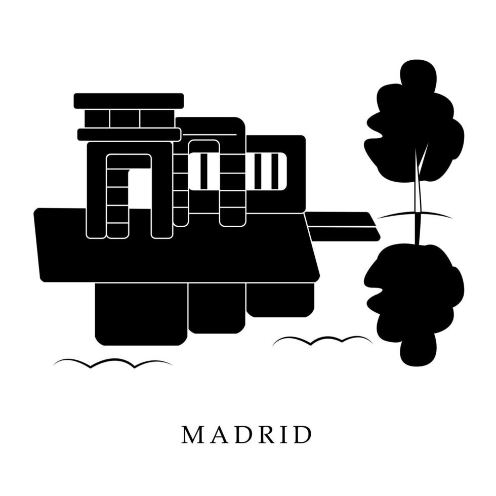 European capitals, Madrid city vector