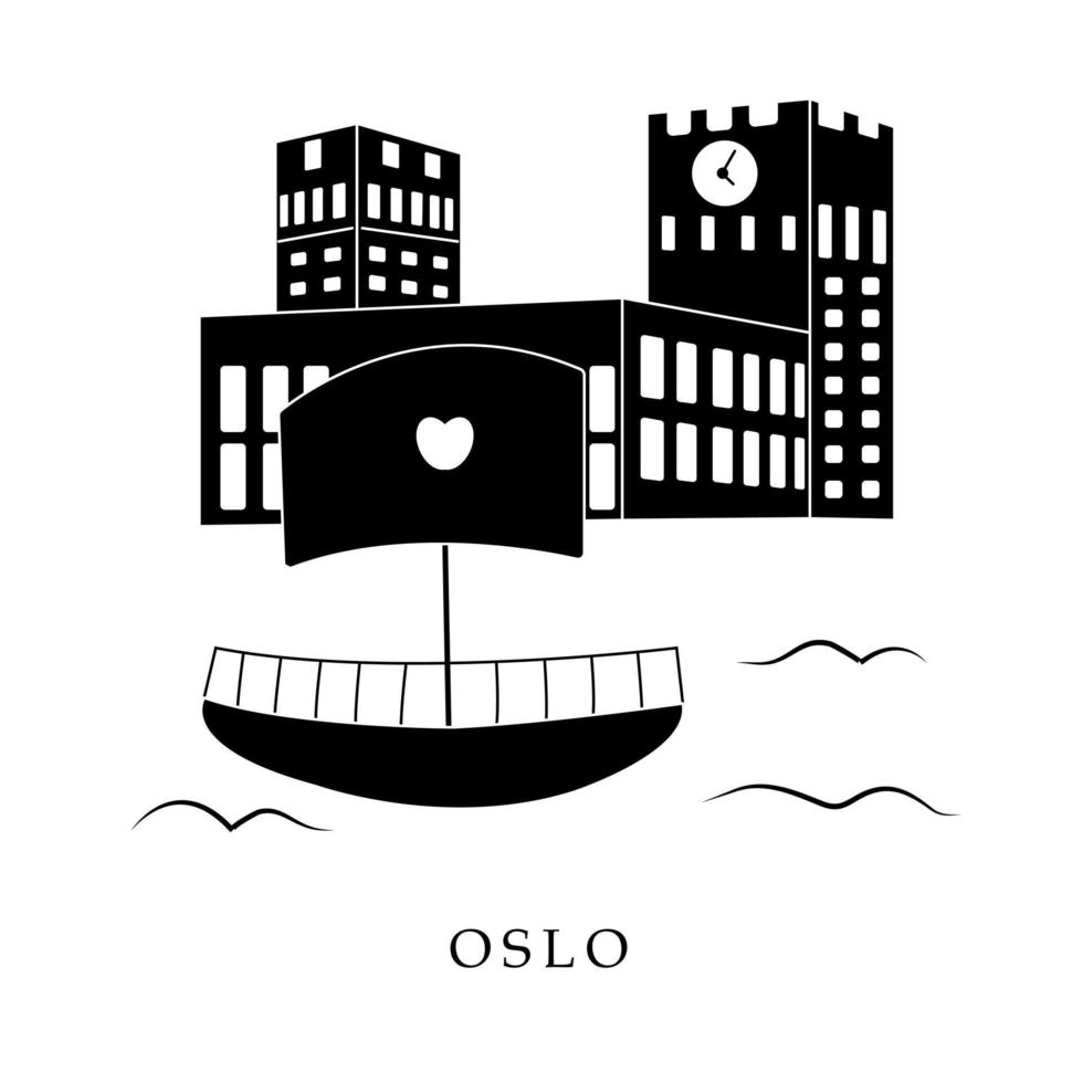 European capitals, Oslo city vector