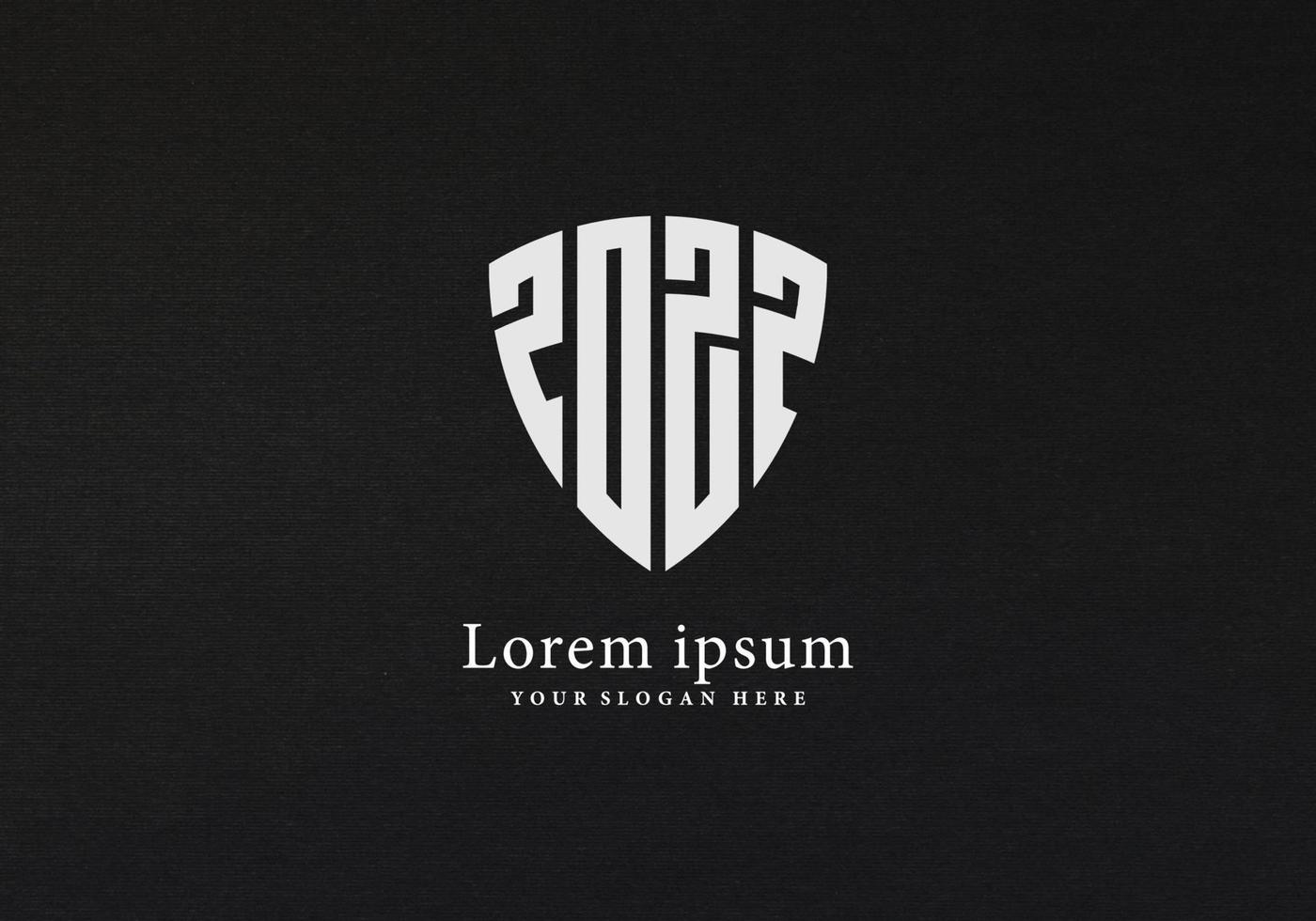 Monogram combination shield vector