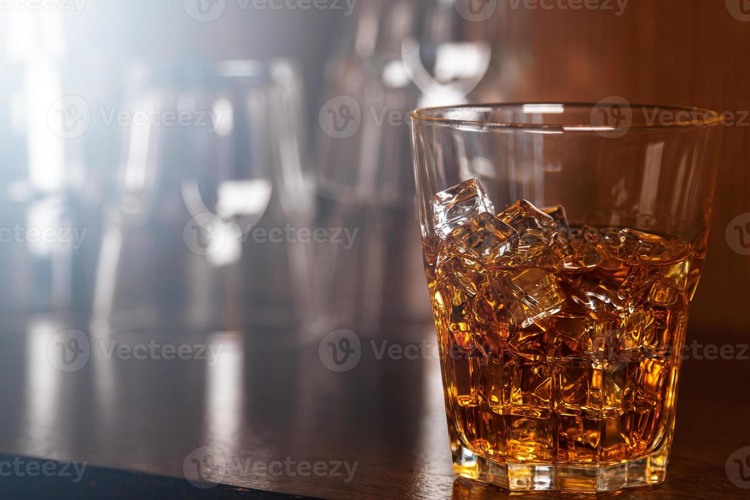 Glasses with whiskey photo