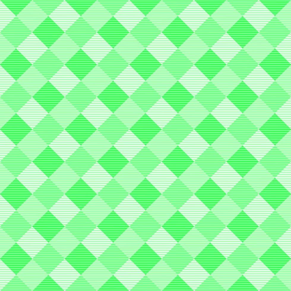 Summer holiday, green scottish gingham textile abstract background pattern template vector illustration