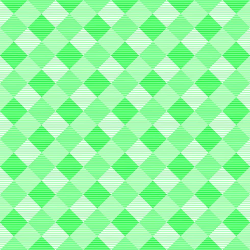 Summer holiday, green scottish gingham textile abstract background pattern template vector illustration