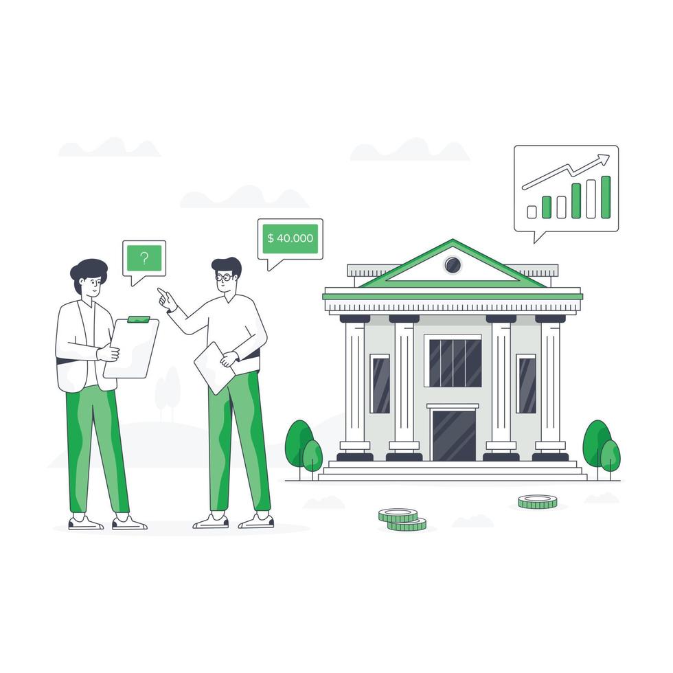 Flat modern illustration of apartment sale vector
