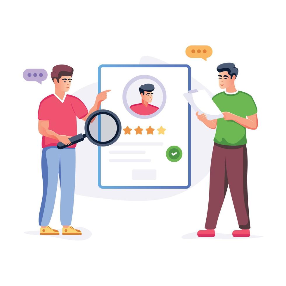 Trendy flat vector of find resource