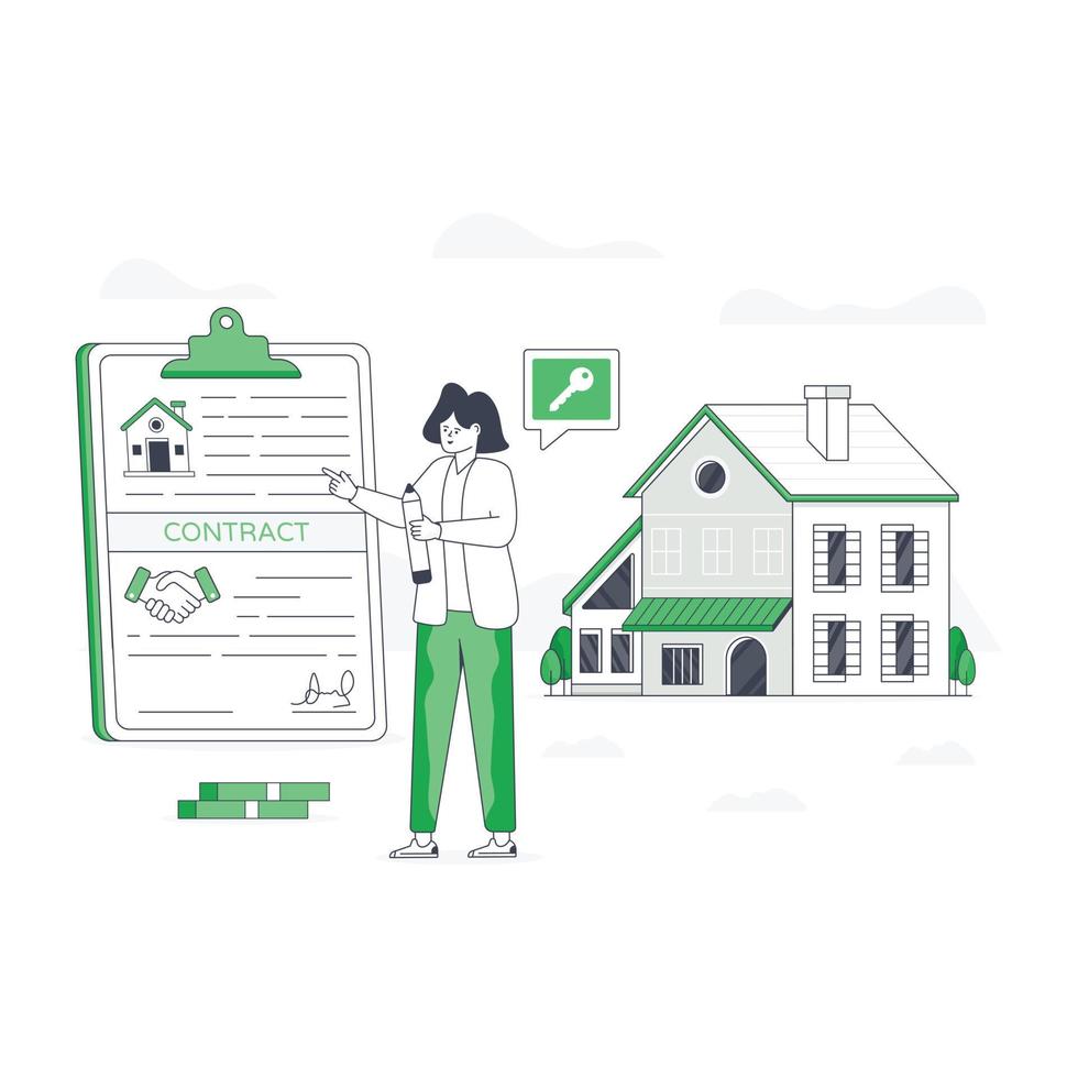 A flat illustrative vector of mortgage