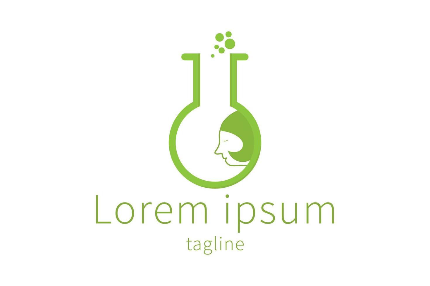 Erlenmeyer Flask Logo Icon Design vector