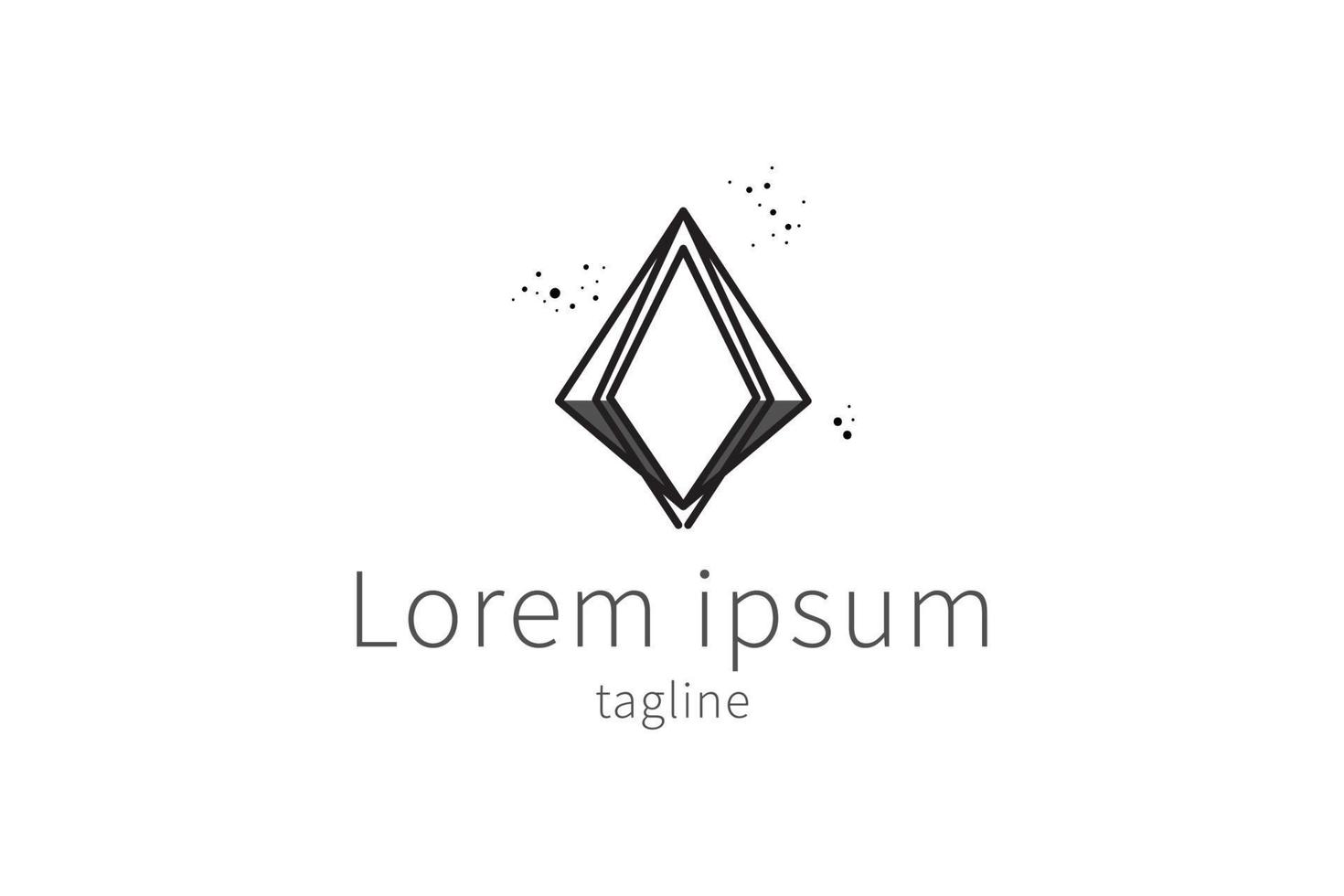 Abstract Geometric Logo Icon Design vector