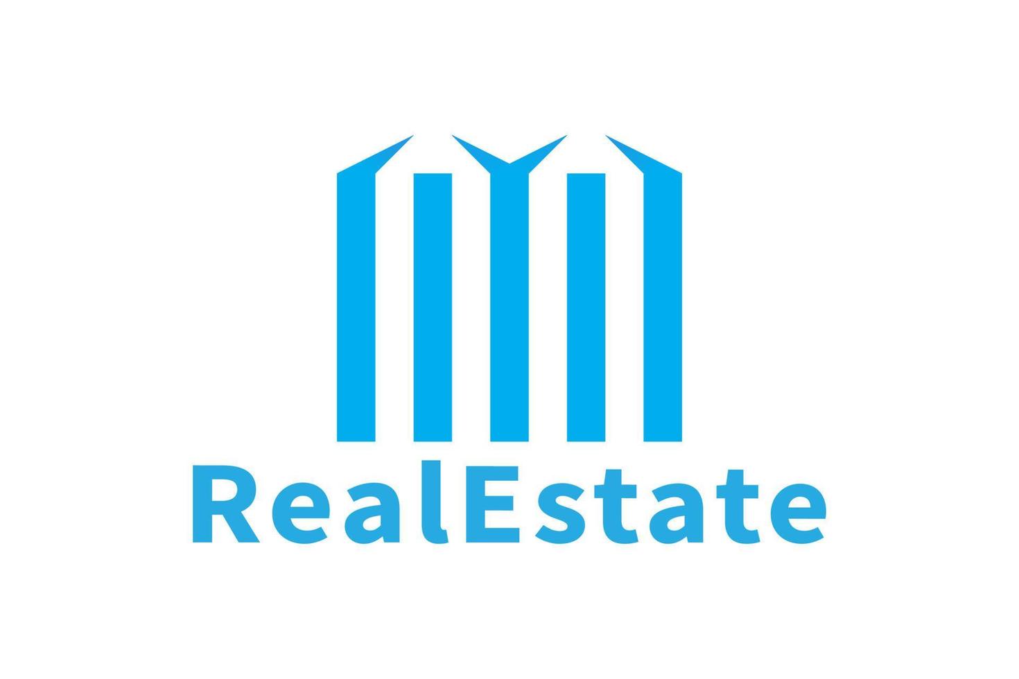 Real Estate Logo Icon Design vector