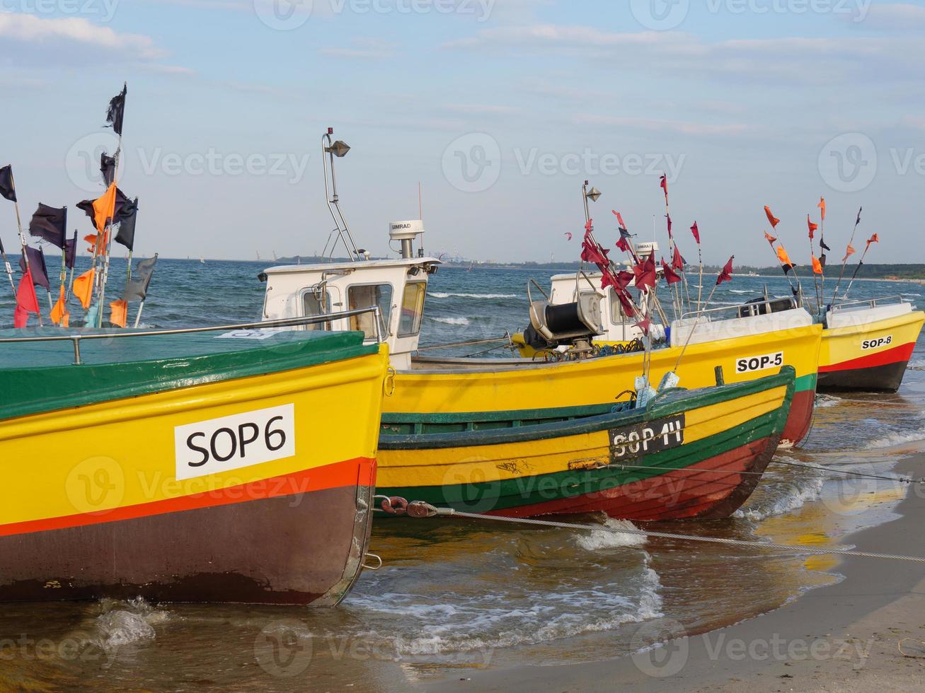 la playa de sopot en polonia foto