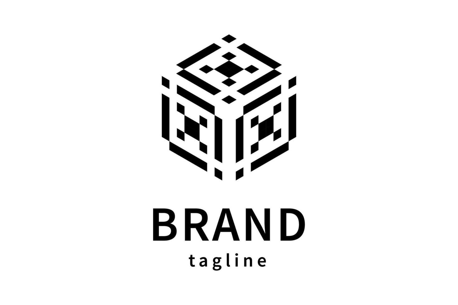 Abstract Geometric Logo Icon Design vector