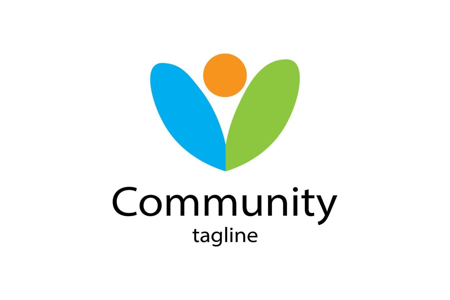 Community Logo Icon Design vector