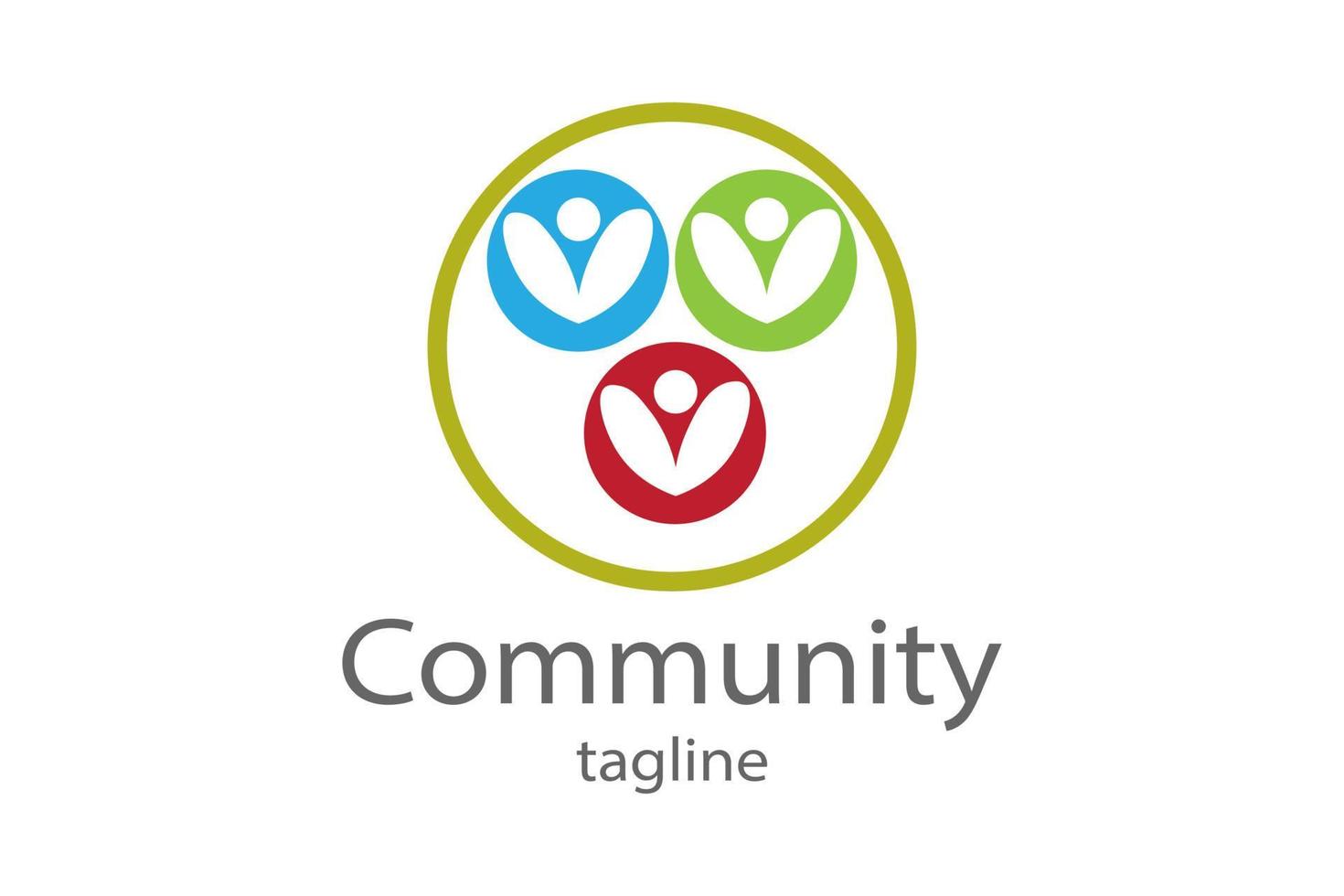 Community Logo Icon Design vector