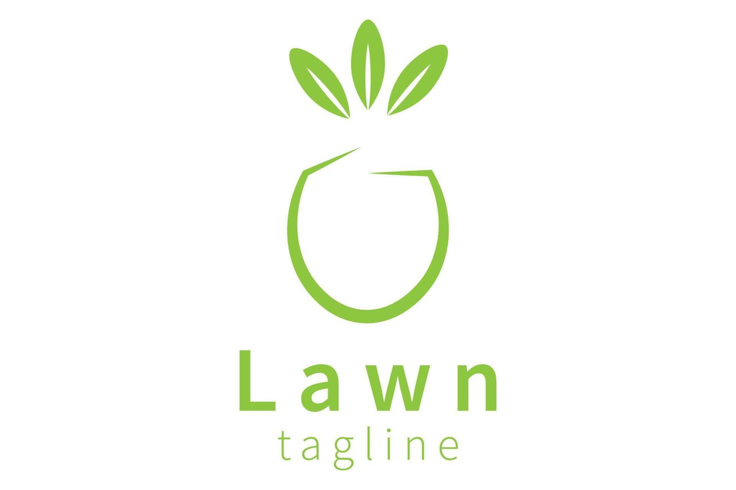 Gardener Lawn Care Logo Icon Design vector