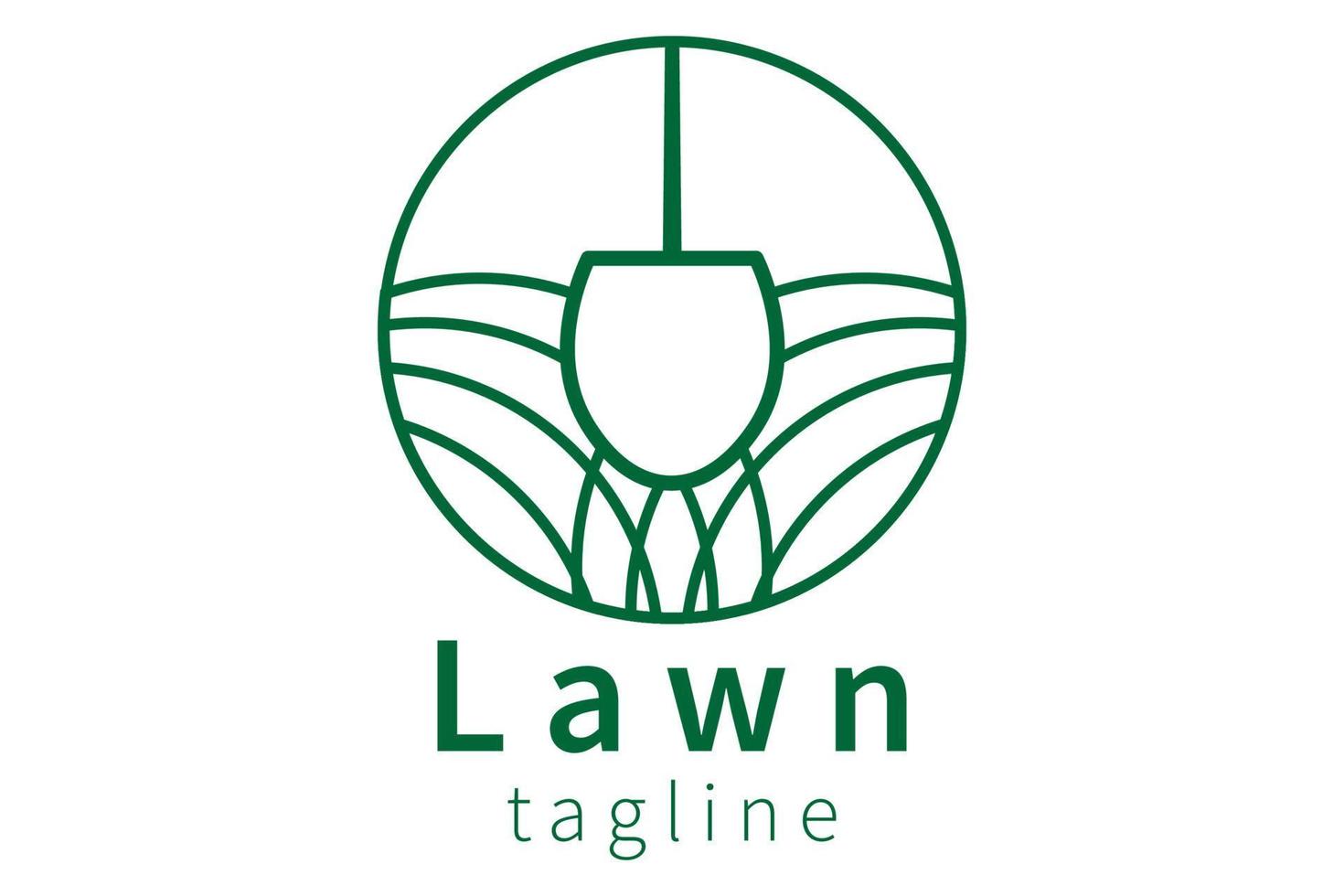 Gardener Lawn Care Logo Icon Design vector