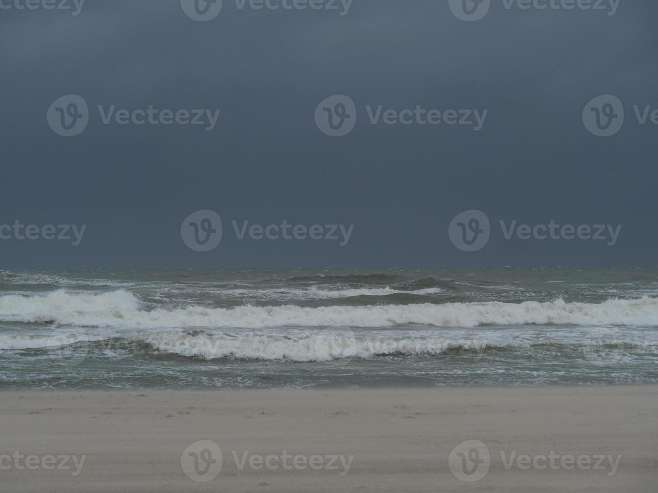 the beach of Juist in germany photo