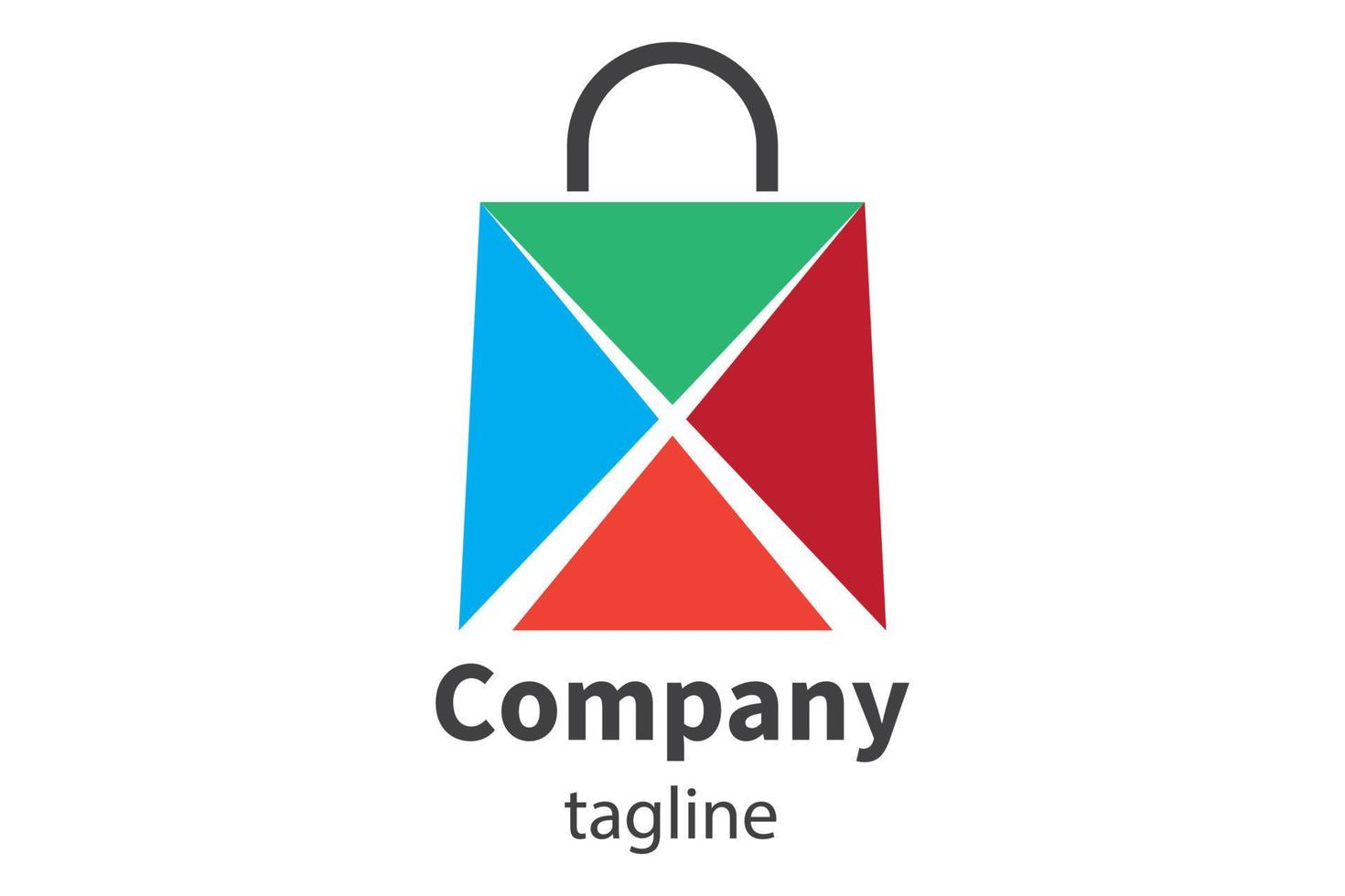 Shopping Bag Logo Icon vector