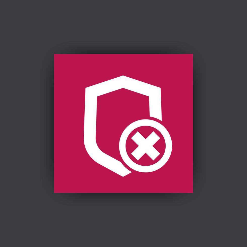 Shield flat icon vector