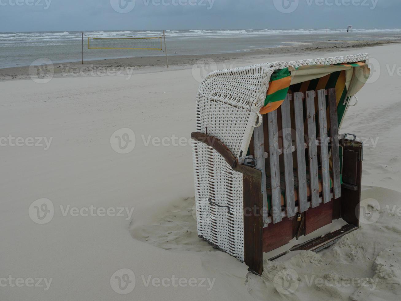 the beach of Juist in germany photo