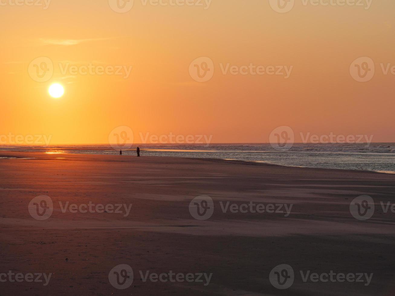 sundown on the island of Juist photo