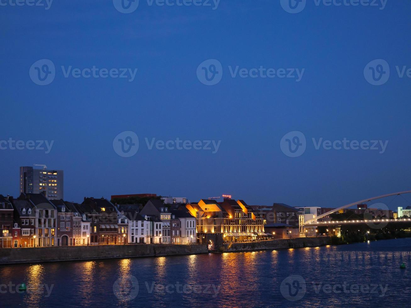 The city of Maastricht at the river Maas in the netherlands photo