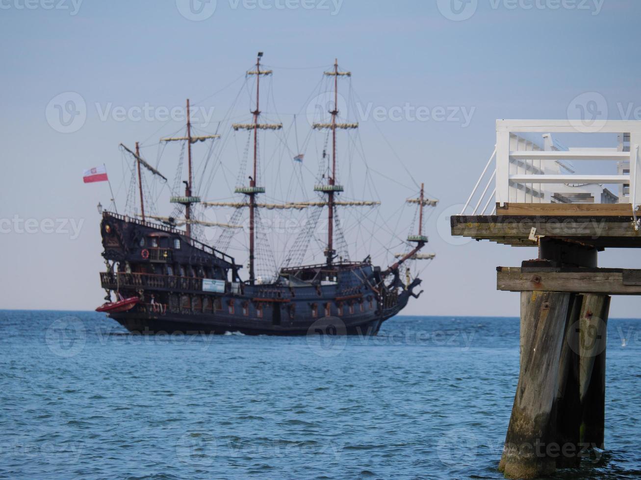 the beach of Sopot in Poland photo