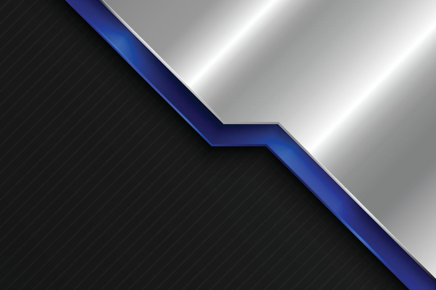 vector abstracto azul y gris con diseño de espacio negro metálico fondo futurista moderno.