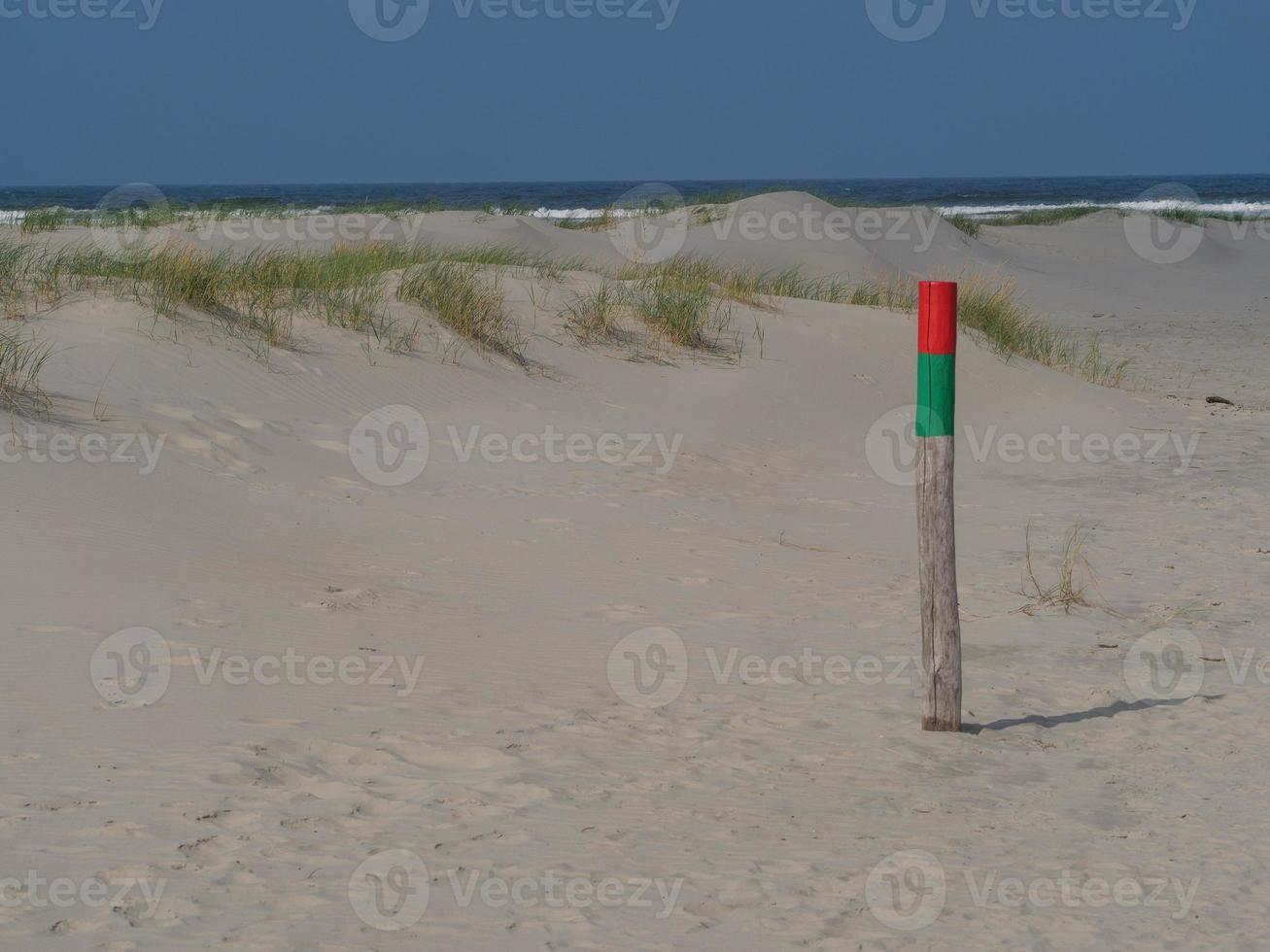 The beach of Juist island in germany photo