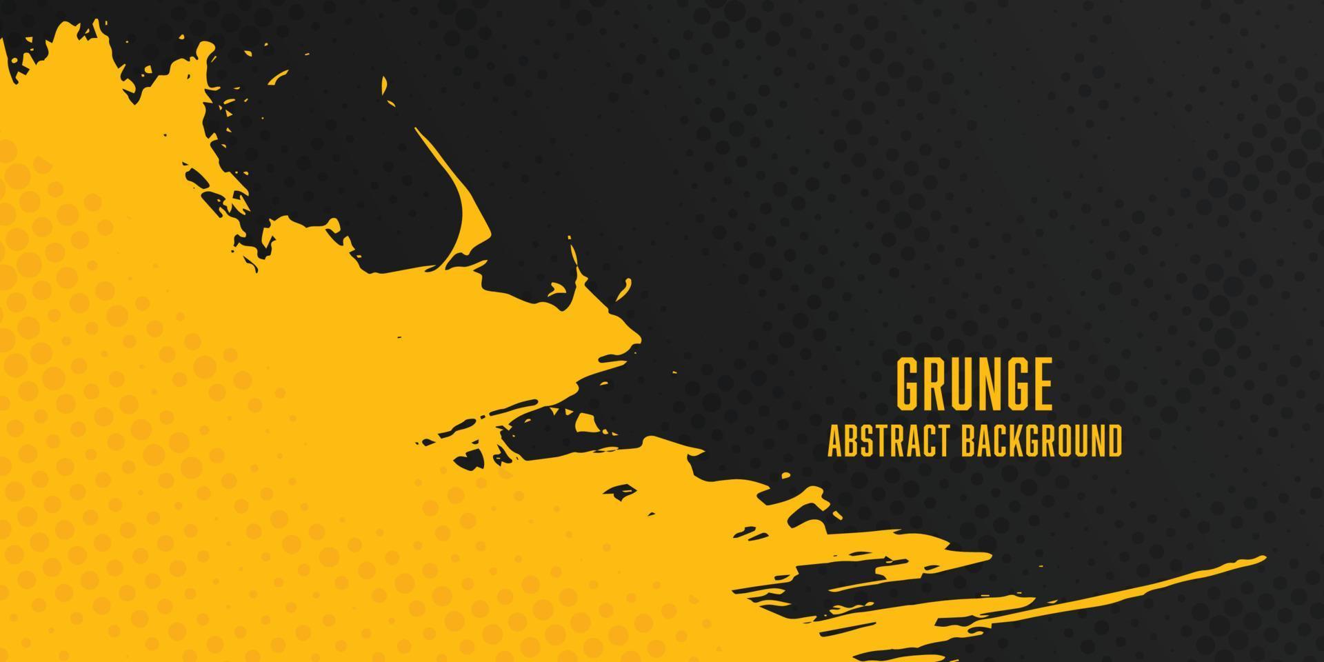 Vector yellow abstract grunge texture background.