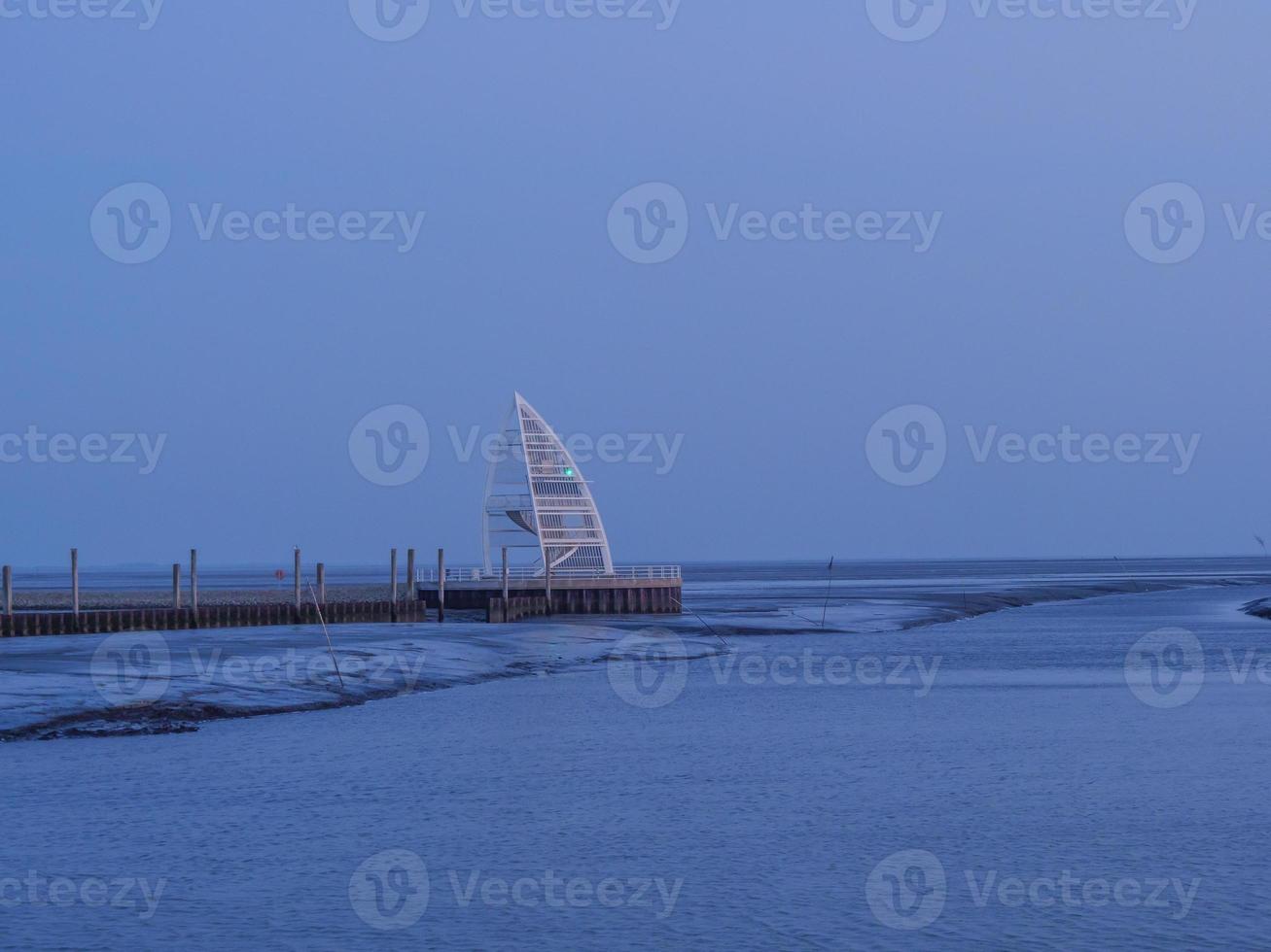 sundown on the island of Juist photo