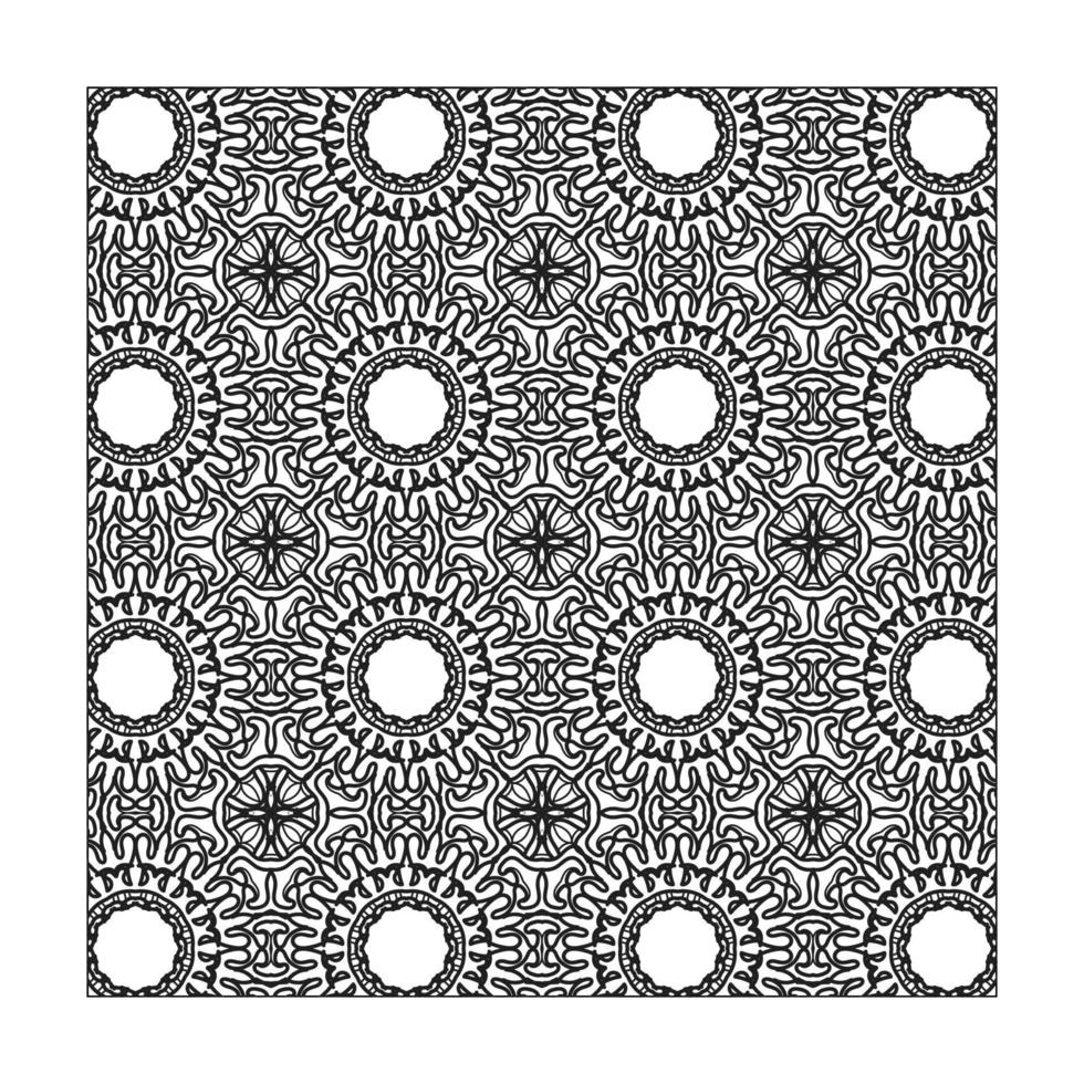 Seamless pattern floral ornament. vector