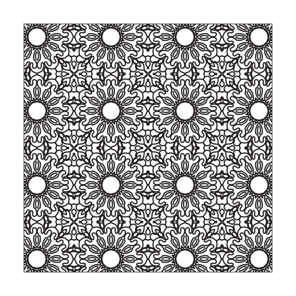 Seamless pattern floral ornament. vector