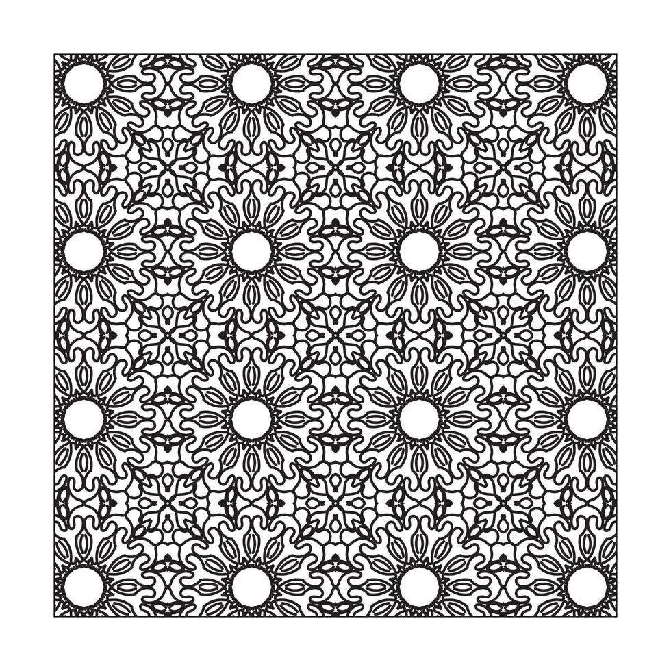 Seamless pattern floral ornament. vector