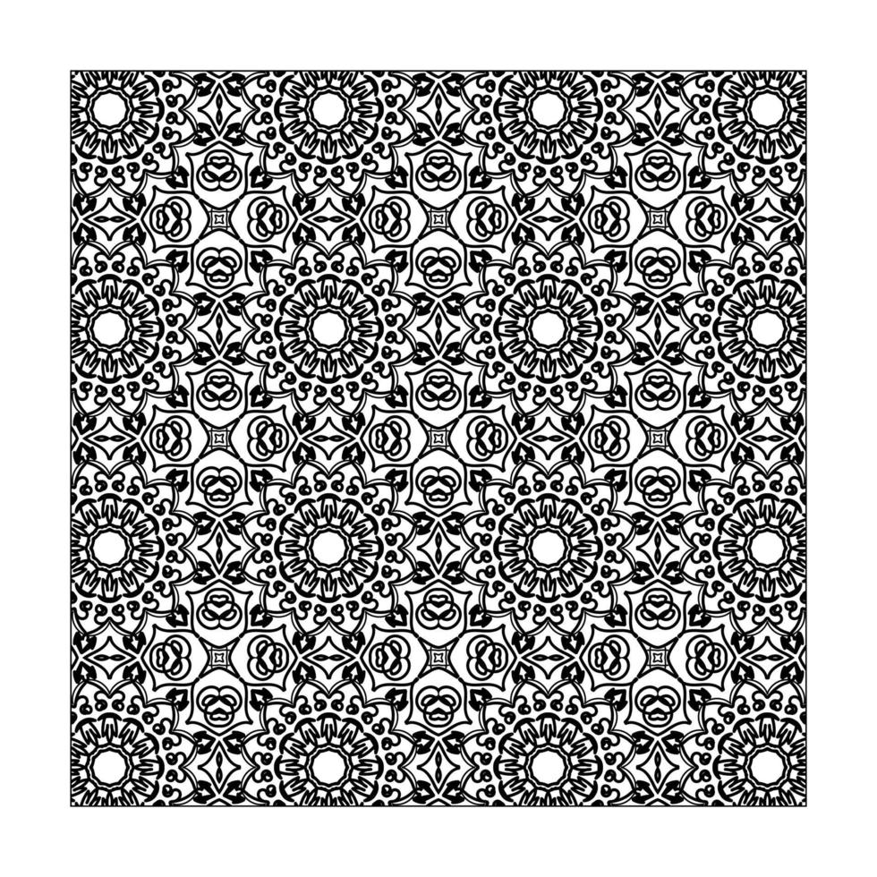 Seamless pattern floral ornament. vector