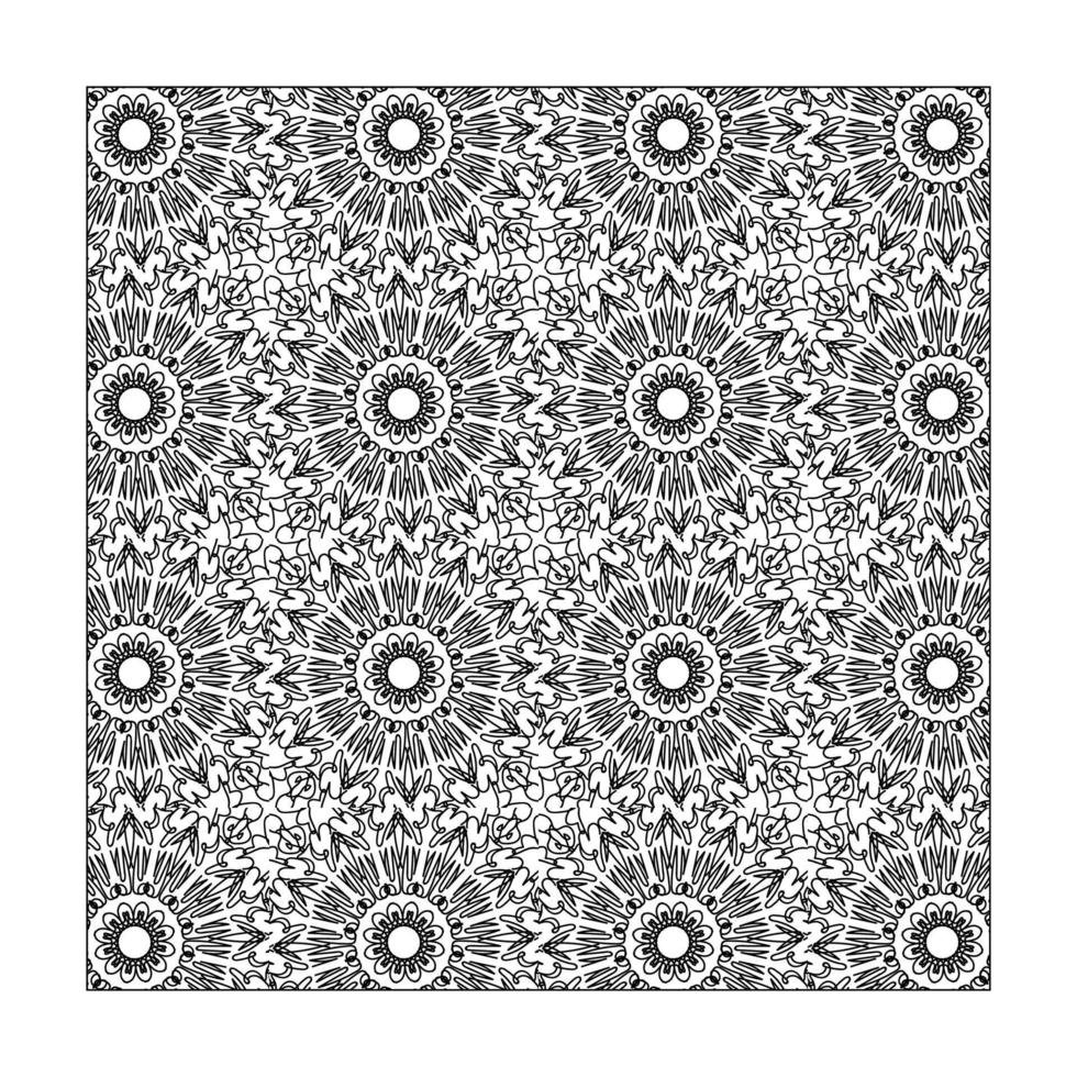 Seamless pattern floral ornament. vector