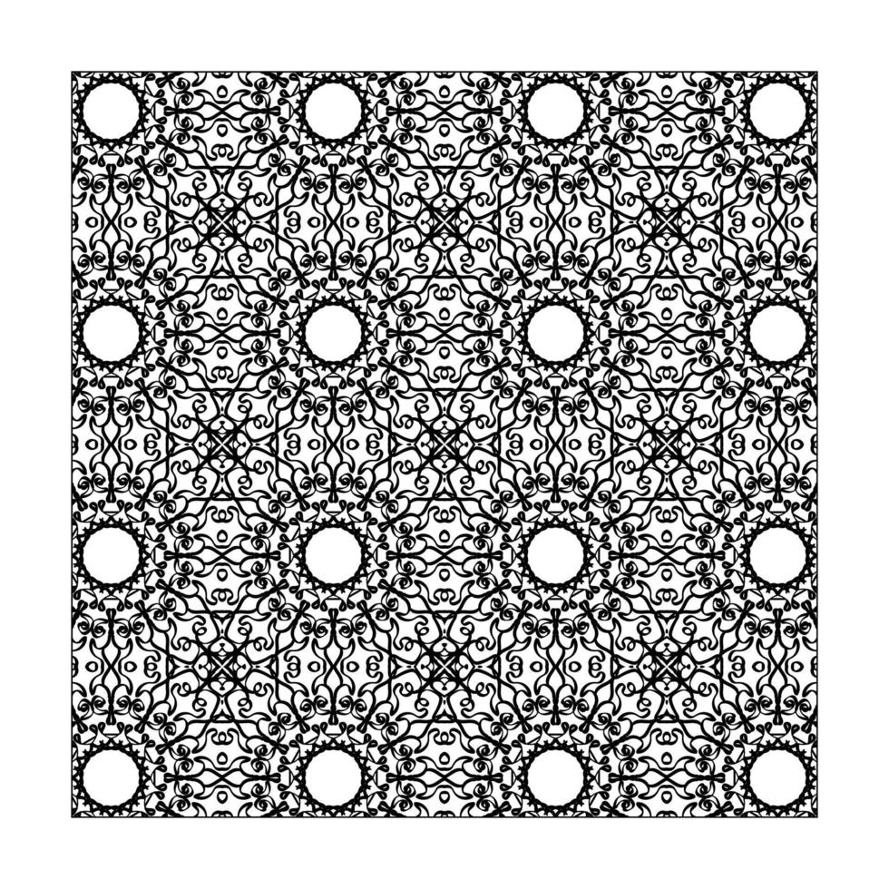Seamless pattern floral ornament. vector