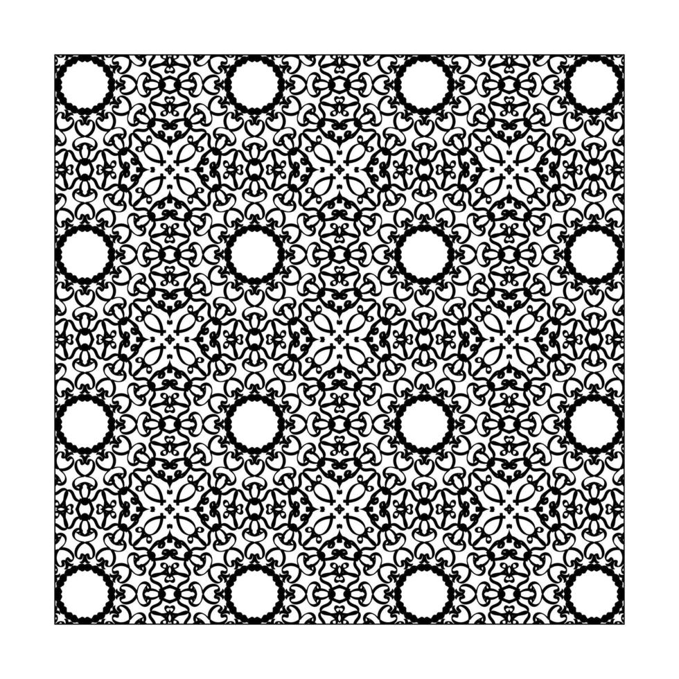 Seamless pattern floral ornament. vector